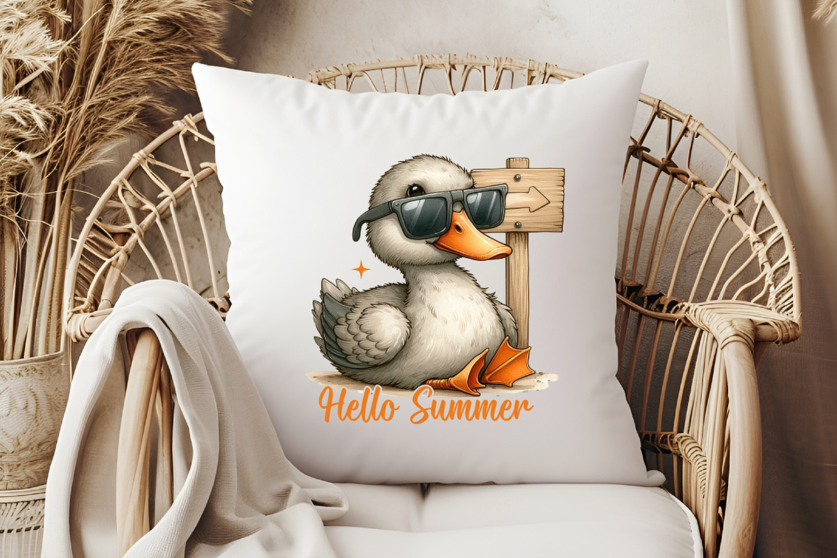 Hello Summer, Summer Duck PNG, an Illustration by Libby Wishes (Photo 4 of 4)