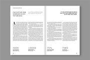 Modern Magazine Layout (A4+US), a Magazine Template by tomsarraipodesign (Thumbnail 12 of 21)