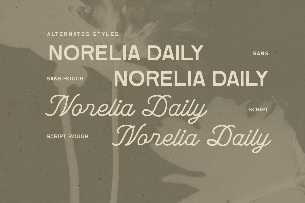 Norelia Daily Handmade Font Duo, a Script Font by Letterhend Studio (Photo 2 of 10)