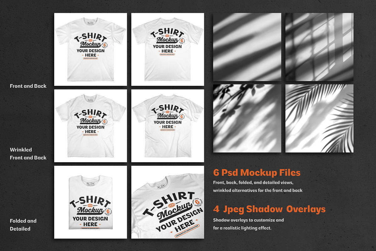 T-Shirt Mockup Bundle, a Shirt Mockup by cd-design.co (Photo 2 of 7)