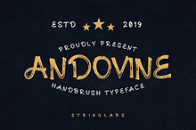 Andovine - Handbrush Typeface