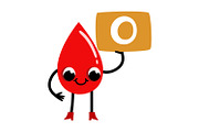 Cute Blood Type Mascot Set, a Healthcare Illustration by the_myro (Thumbnail 2 of 5)