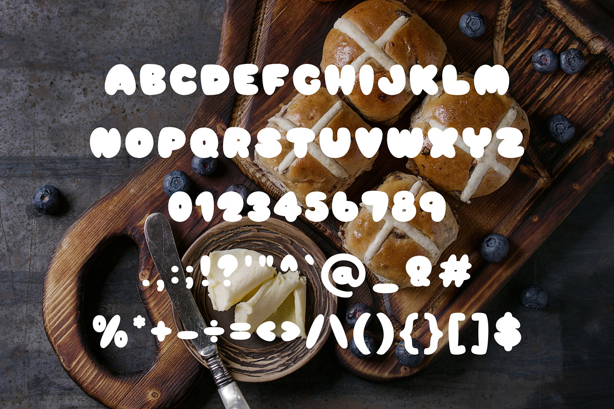 Bubble Display Font-Butter Bun Soda, a Handwritten Font by ZoloDesignHub (Photo 4 of 8)