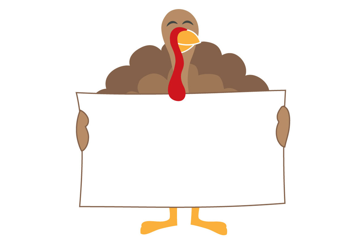 Turkeys with Signs, an Illustration by Illustrations by Jessie (Photo 3 of 5)