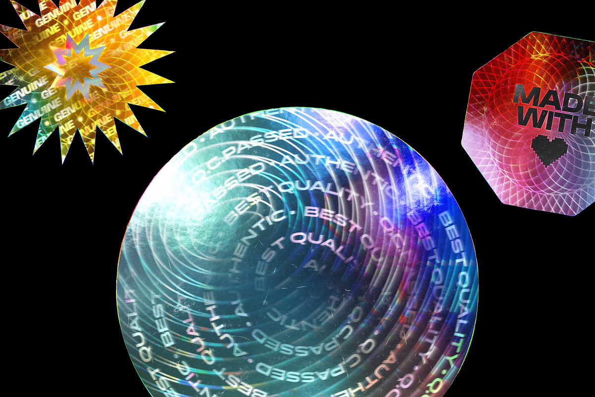 Holo Sticker Generator, a Product Mockup by BULBFISH (Photo 5 of 8)