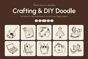 Crafting and DIY Doodle Icon set, an Outline Icon by Vectors Market (Thumbnail 1 of 8)