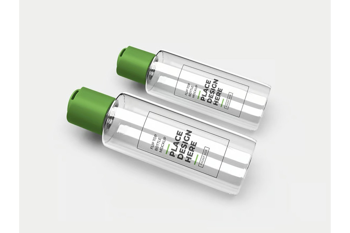 Flip Top Bottle Mockup Template Set, a Household Mockup by DesignRushMarket (Photo 4 of 11)