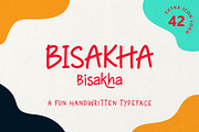 Bisakha - Fun Handwritten Typeface, a Handwritten Font by Signatoro (Thumbnail 1 of 8)