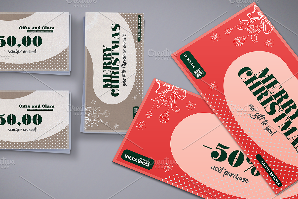 Christmas Gift Voucher, a Card Template by Tzochko (Photo 4 of 4)