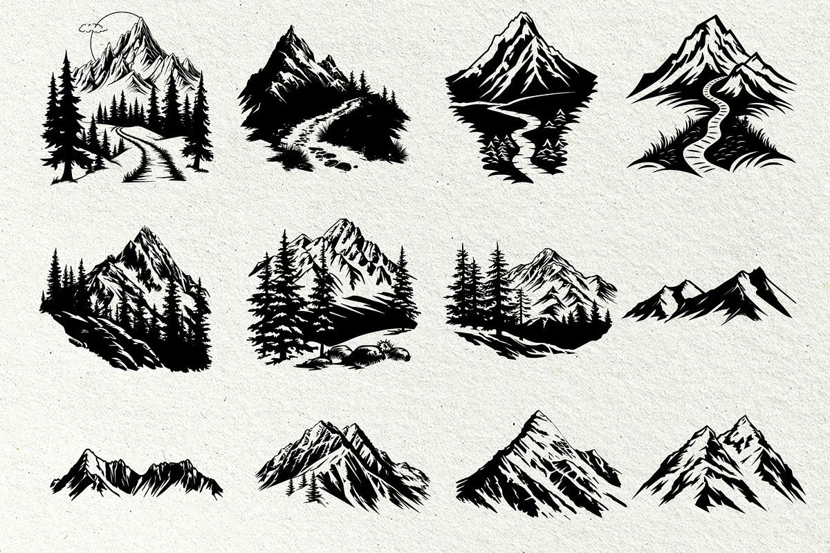 Hiking Svg Bundle, a Person Illustration by DENIDigitalArtSudio (Photo 8 of 9)