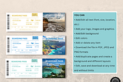 Editable Boarding Pass Template, a Card Template by YasdeyDesigns (Thumbnail 2 of 7)