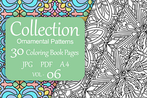 Patterns for coloring PDF,JPG vol-06