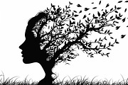 Tree Woman Laser Cut Bundle, a Graphic by Creativeshirt (Thumbnail 9 of 11)