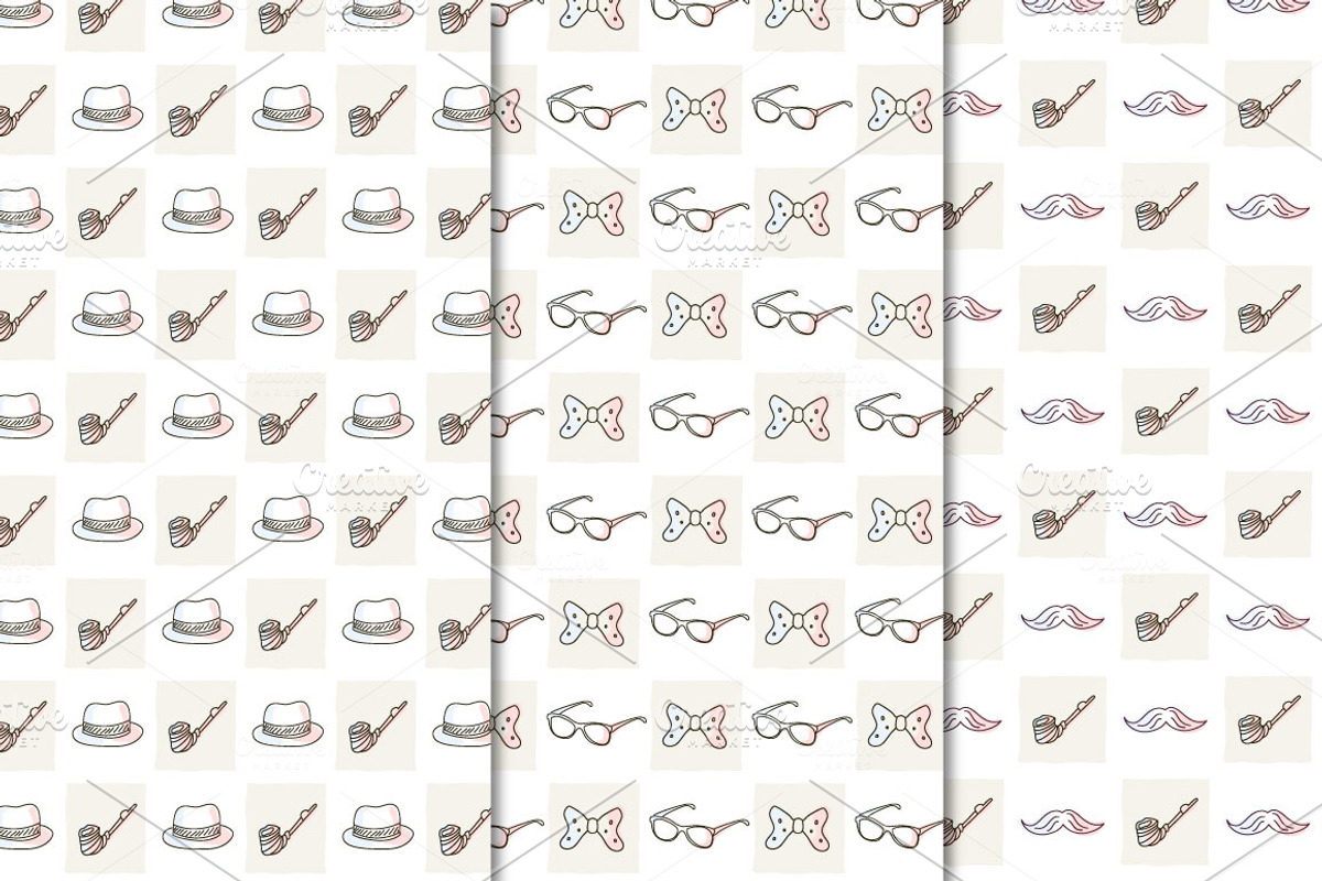 9 Hipster Seamless Patterns, a Pattern Graphic by Sunny Design (Photo 3 of 4)