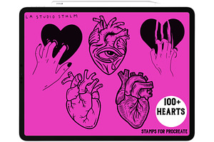 Hearts - Tattoo Flash Stamp Set