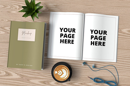8.5 X 11 Book Cover & Content Mockup, a Books & Magazine Mockup by Rami's Mockups