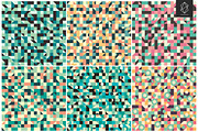 Retro geometric seamless pattern set, a Pattern Graphic by Yury Velikanov (Thumbnail 5 of 5)