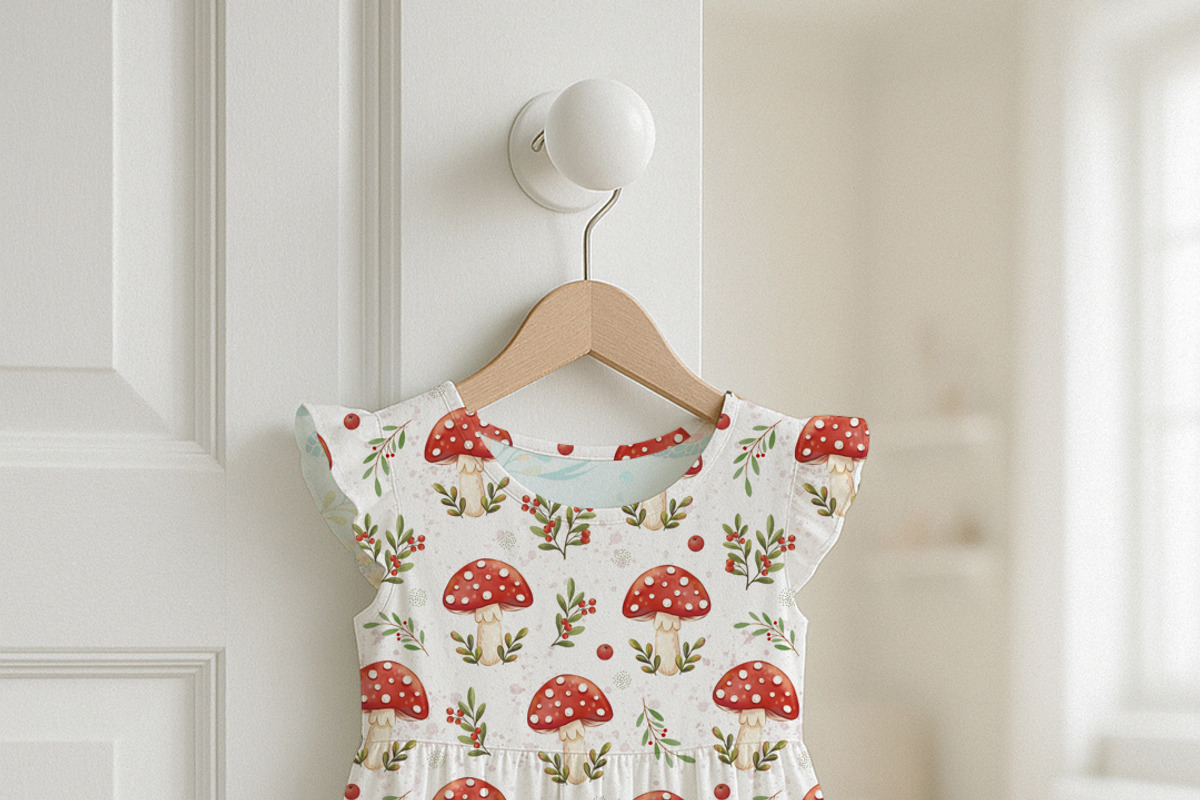 Autumn Red Mushrooms pattern, a Pattern Graphic by Kreeya Art Shop (Photo 6 of 14)
