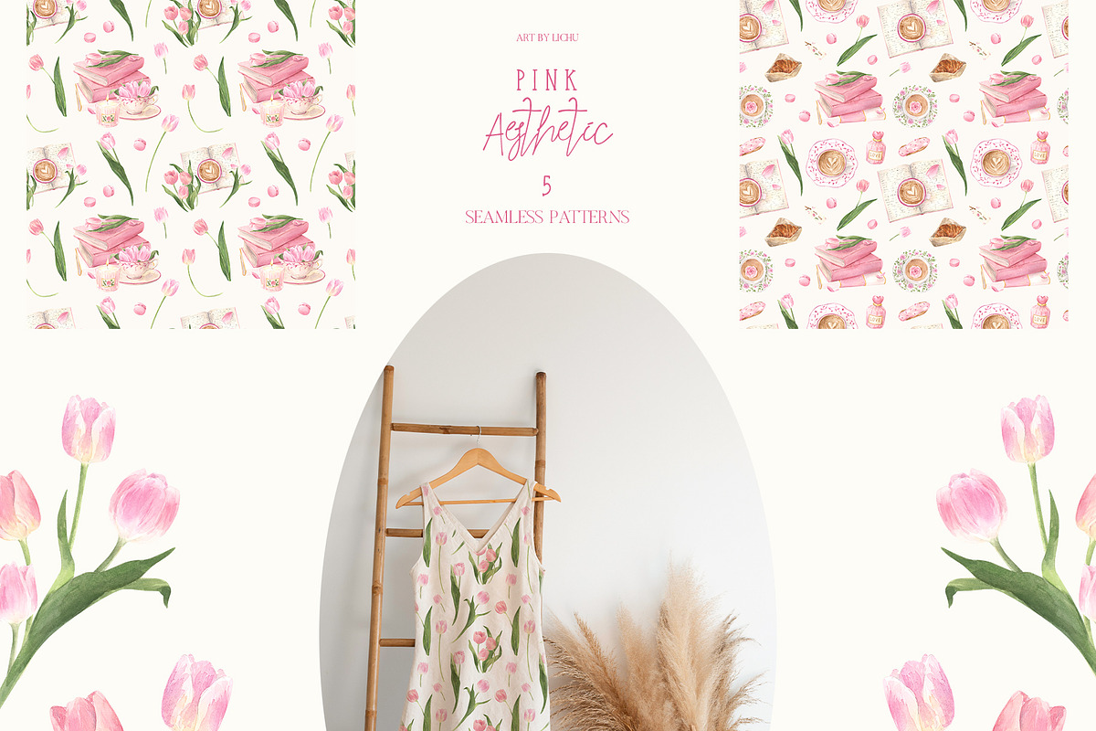 Pink Aesthetic, a Food Illustration by LiChu Art (Photo 6 of 9)