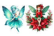 Christmas fairies clipart, an Illustration by Designworld (Thumbnail 4 of 5)
