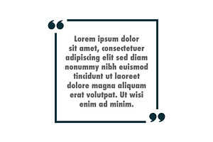 Minimalist Quote Box Template