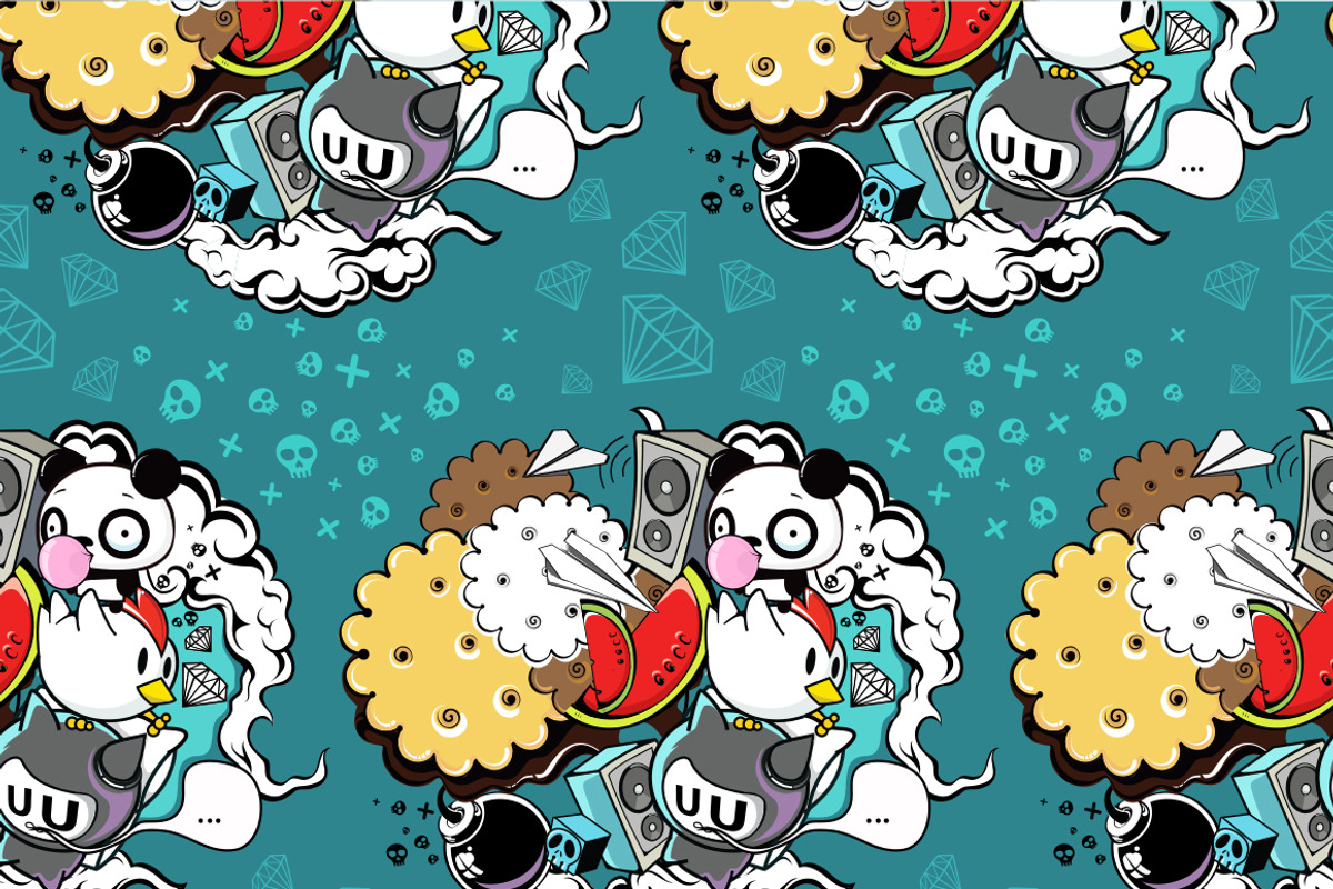 19 Funny patterns, a Pattern Graphic by Tettygreen