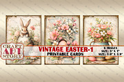 Easter collage cards Atc ACEO-1, an Animal Illustration by CraftArtStory (Thumbnail 2 of 4)