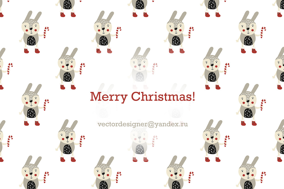Christmas seamless pattern set, a Pattern Graphic by Nursery Art (Photo 4 of 4)
