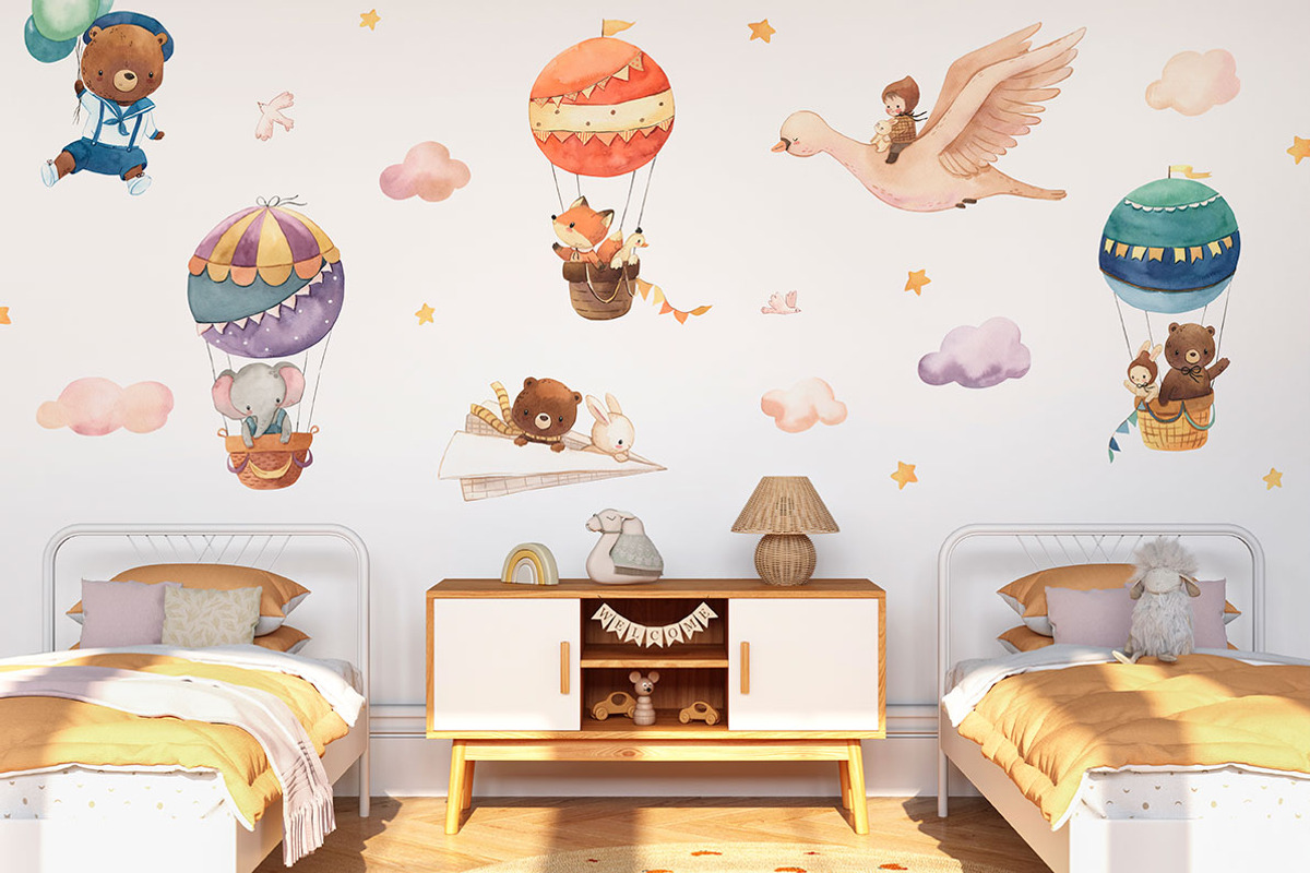 IN THE SKY. Watercolor clipart, an Animal Illustration by OlliArtDesign (Photo 6 of 6)