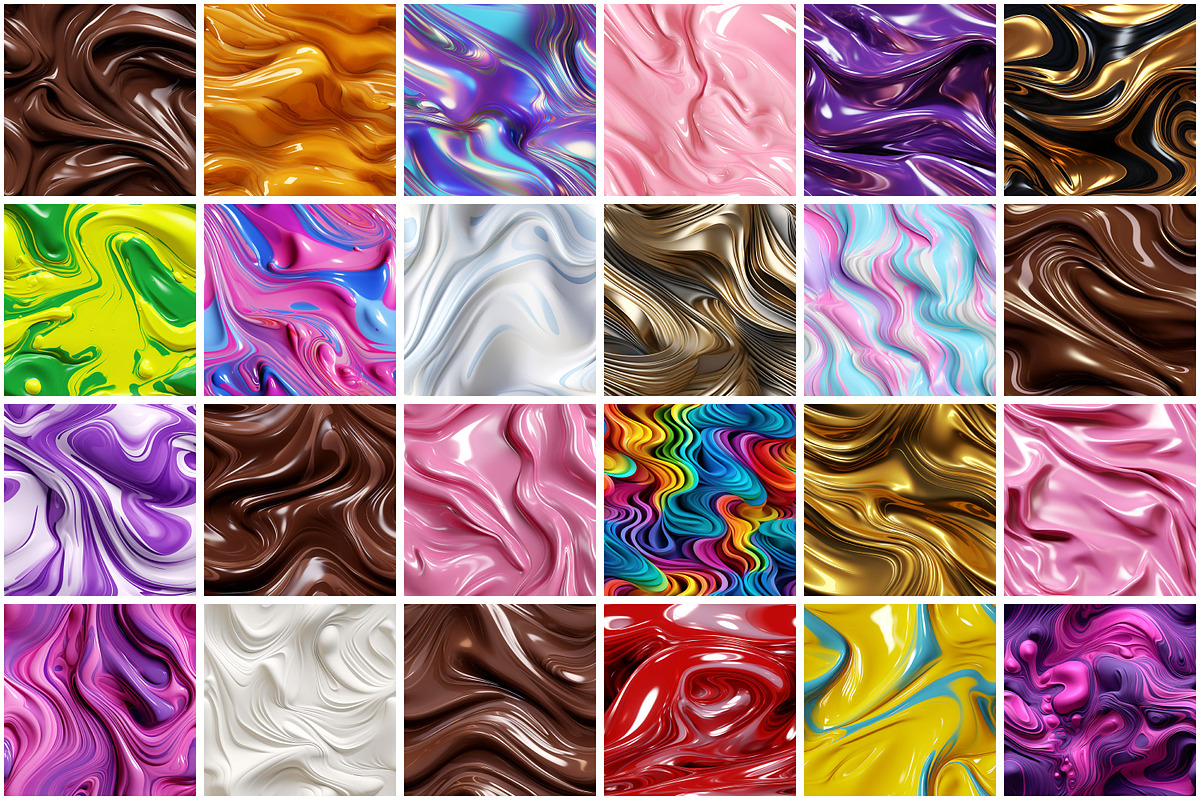 3D Liquid Seamless Pattern, a Pattern Graphic by Forhadx5 (Photo 11 of 21)