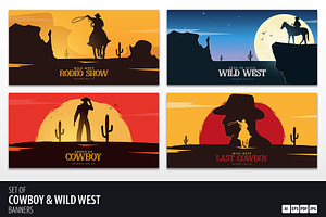 Cowboy & Wild West Banners