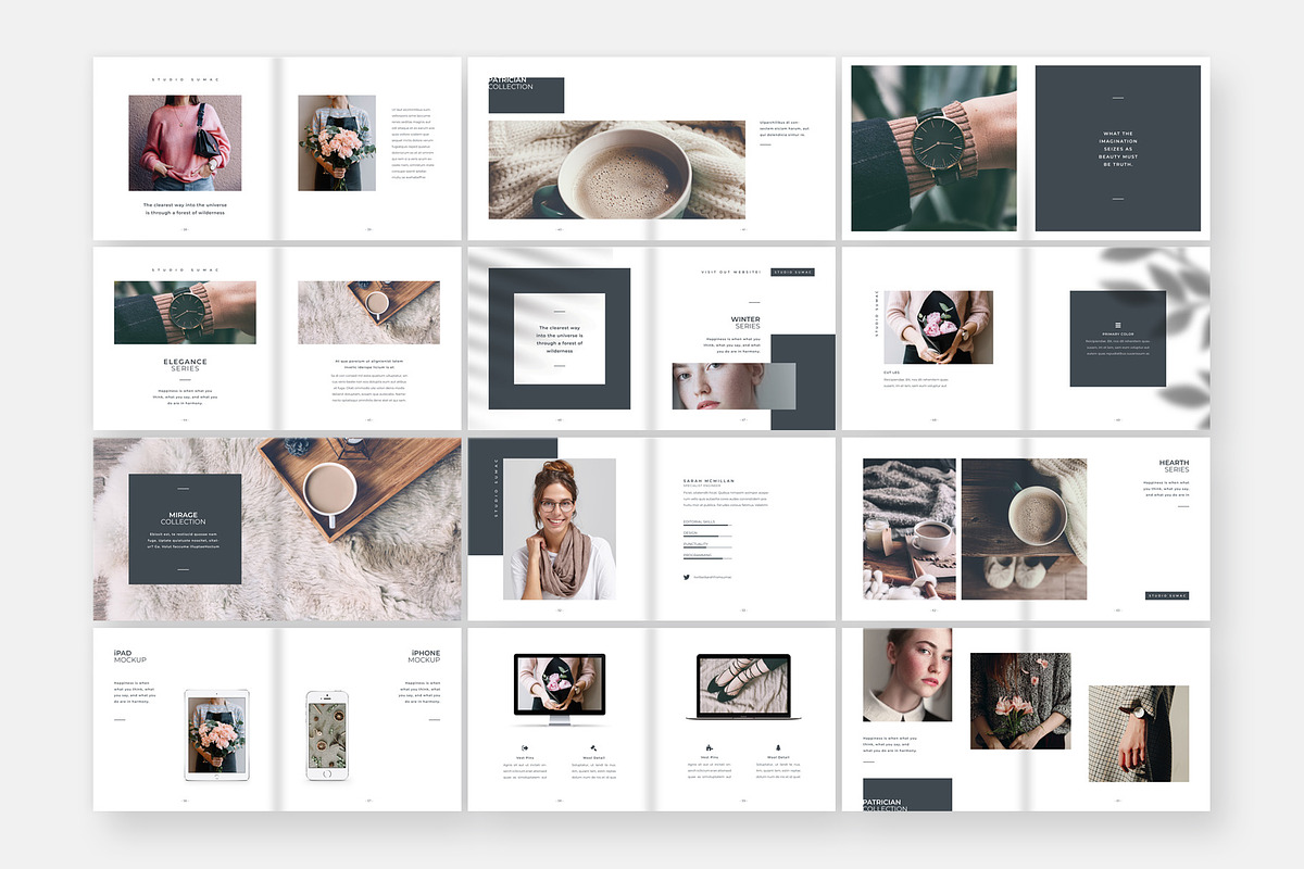 Hickory Lookbook Template, a Brochure Template by Studio Sumac (Photo 7 of 7)