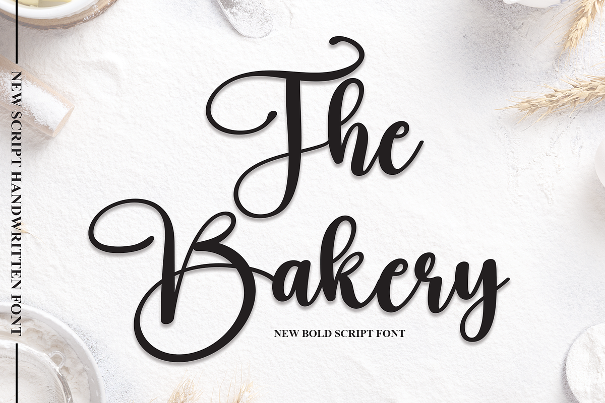 The Bakery | Script Font, a Script Font by Scratchones (Photo 1 of 8)