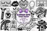 Glamour Goth - Make-up svg and png, an Object Illustration by Sonch' s Curiosities (Thumbnail 1 of 2)