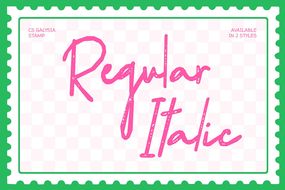 CS Galysia Stamp, a Script Font by Craft Supply Co. (Photo 3 of 8)