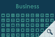 121 BUSINESS simple icons, a Templates & Theme by Palau (Thumbnail 1 of 4)