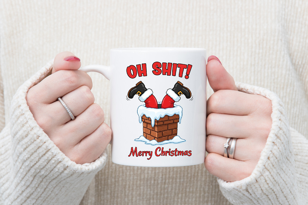 Funny Christmas Design PNG, an Illustration by Designking (Photo 2 of 4)