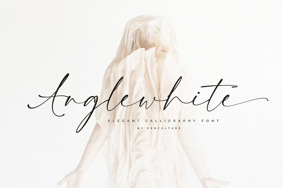 Anglewhite – An Elegant Calligraphy, a Script Font by Pen Culture (Photo 1 of 8)