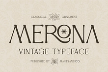 Merona – Vintage Display Typeface