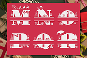 Christmas Monogram Font, a Font by Anastasia Feya (Thumbnail 5 of 8)