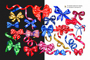 Bows and ribbons-big watercolor set, a Decorative Illustration by NataliMiasStore (Thumbnail 2 of 8)