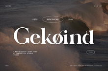 Gekoind Elegant Serif Font Typeface