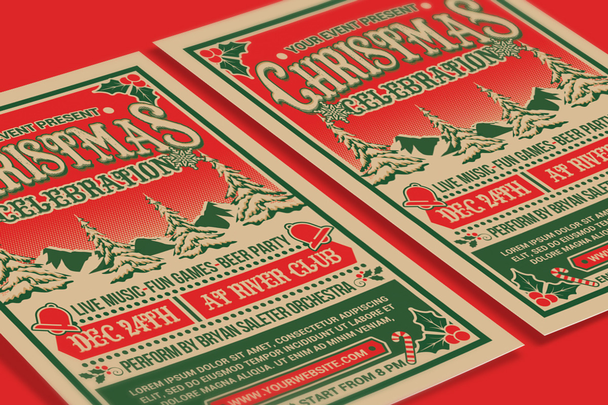 Christmas Celebrations Flyer, a Flyer Template by Muhamad Iqbal hidayat (Photo 3 of 4)
