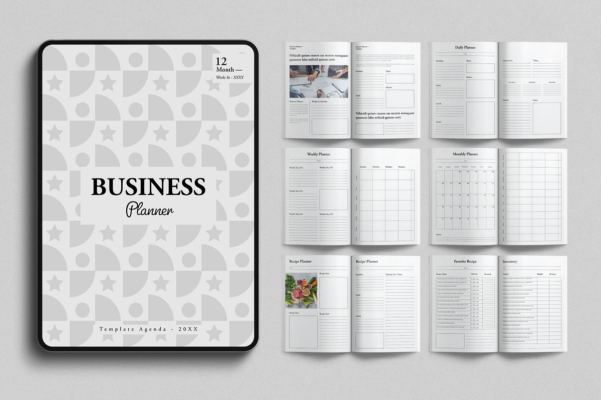 Digital Business Planner Template, a Brochure Template by E-Type (Photo 1 of 8)