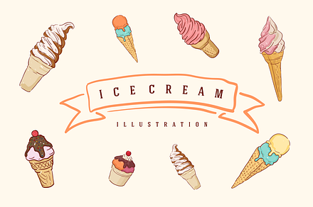 Ice Cream Illustration