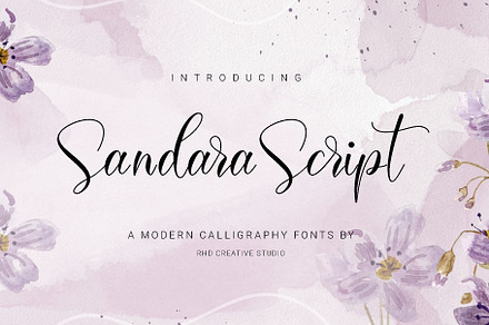 Sandara Script- A Modern Calligraphy, a Script Font by RHD Creative Studio