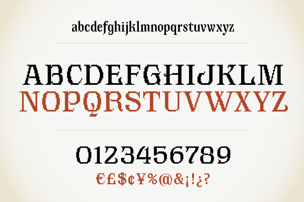 Alaska - Art Nouveau pixel art, a Serif Font by SelfBuild Type (Photo 11 of 11)