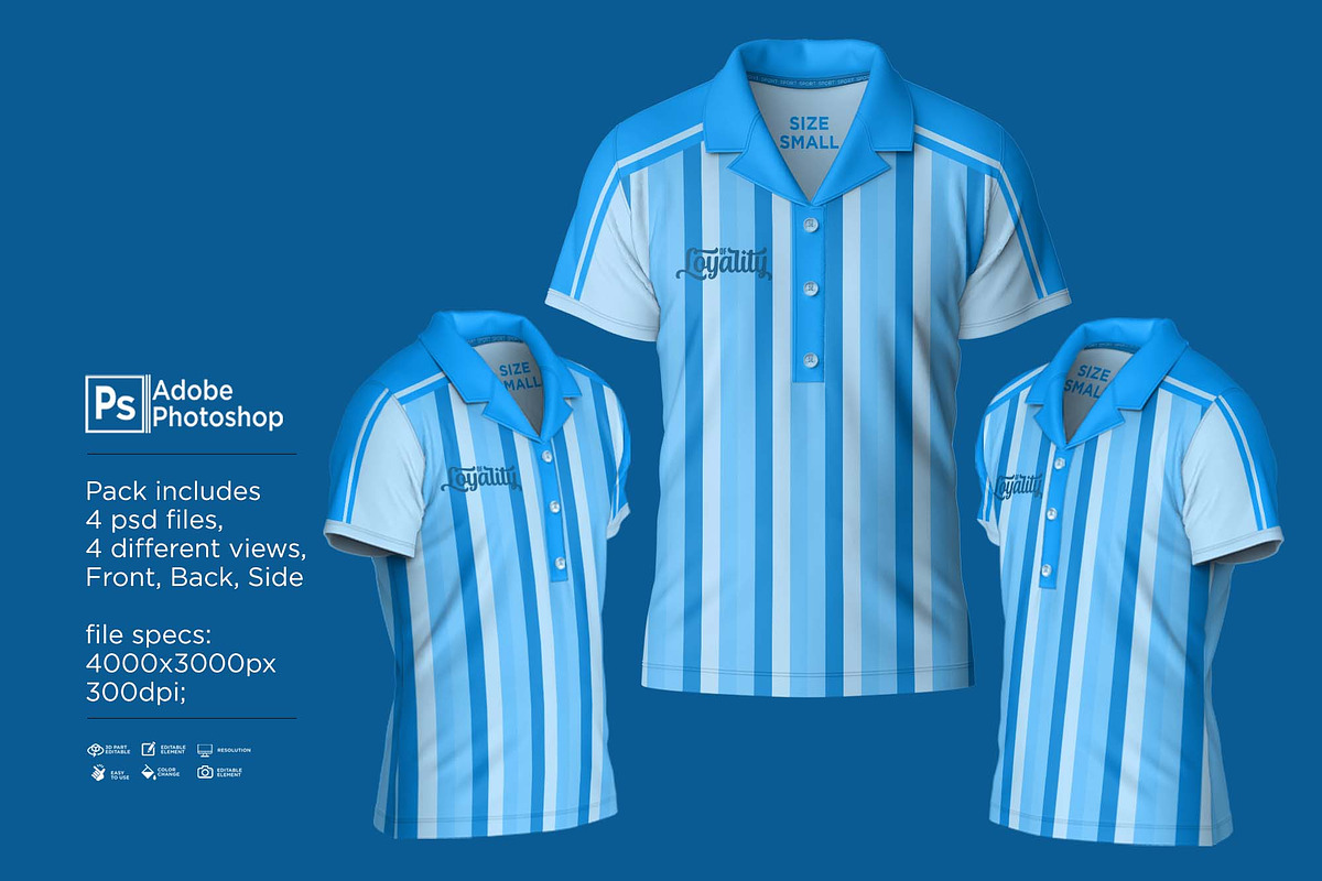 Dress Suit Polo T-Shirt S Mockup, a Shirt Mockup by Nanggroe Scripting (Photo 2 of 8)