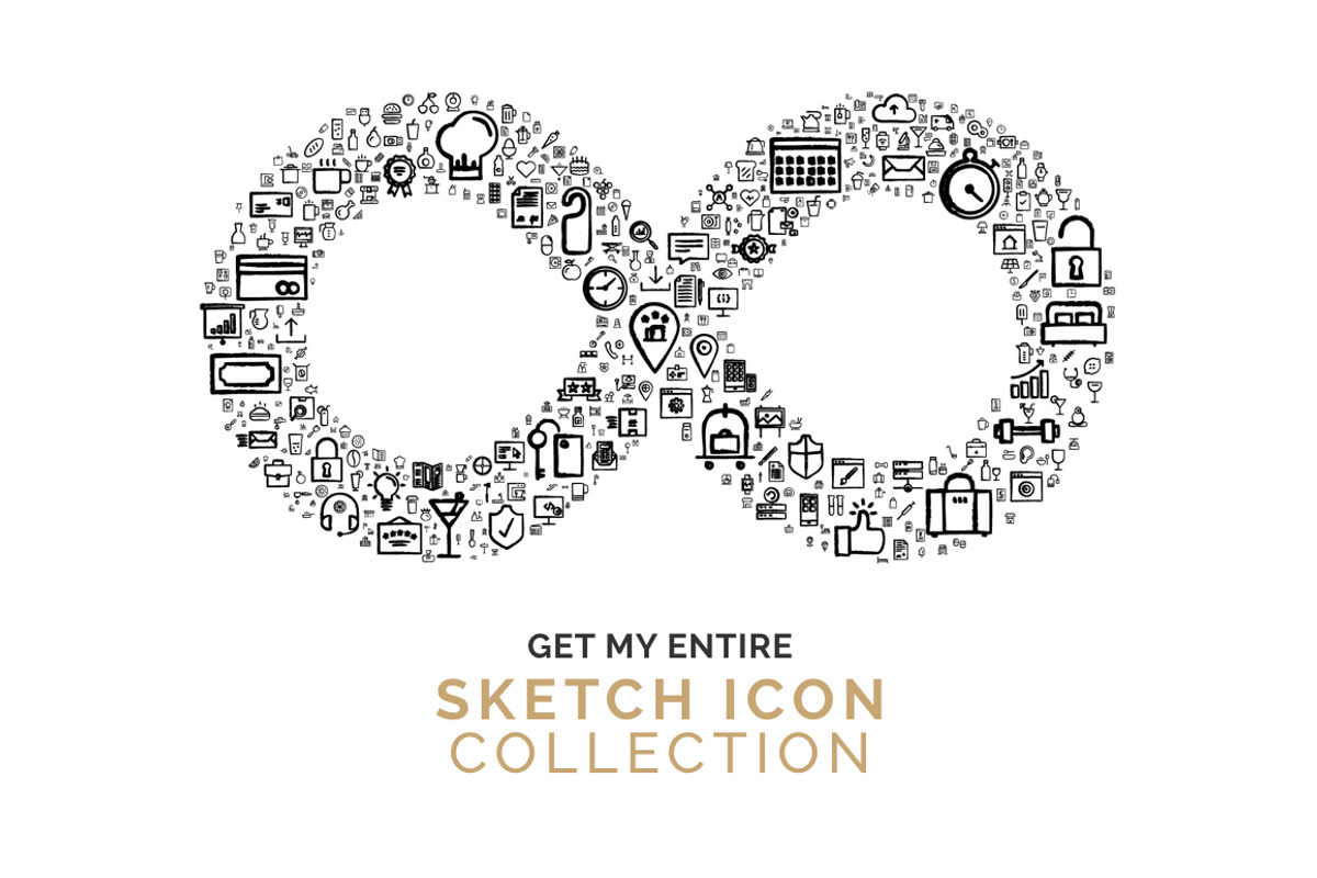 ENTIRE SKETCH ICON COLLECTION: 2595+, an Outline Icon by IconUncle (Photo 1 of 8)