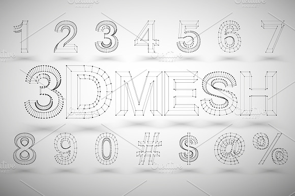 3D Mesh Numbers preview 6